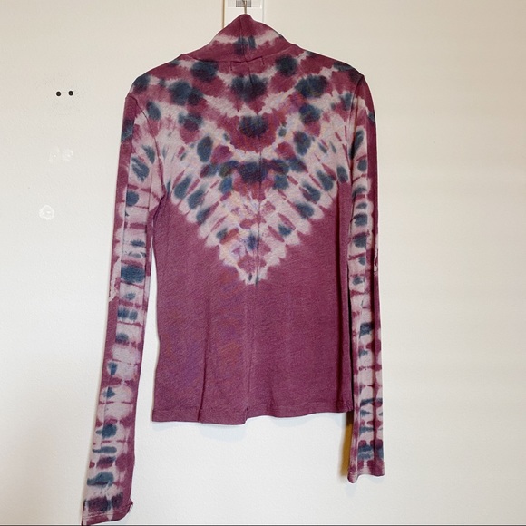 Free People Tie Dye Turtleneck Top - Picture 6 of 7